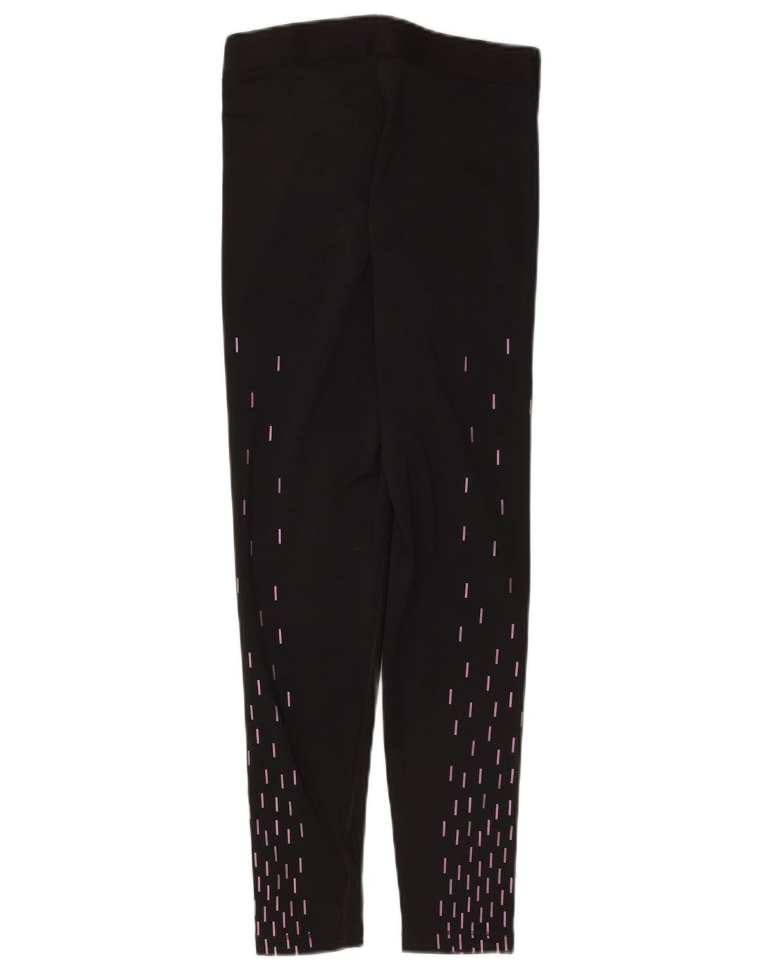 Nike Womens Dri Fit Graphic Leggings UK 12 Medium Black Geometric
