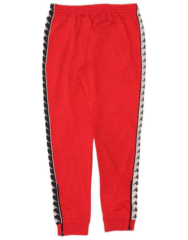 Kappa Mens Graphic Tracksuit Trousers Joggers Large Red Colourblock