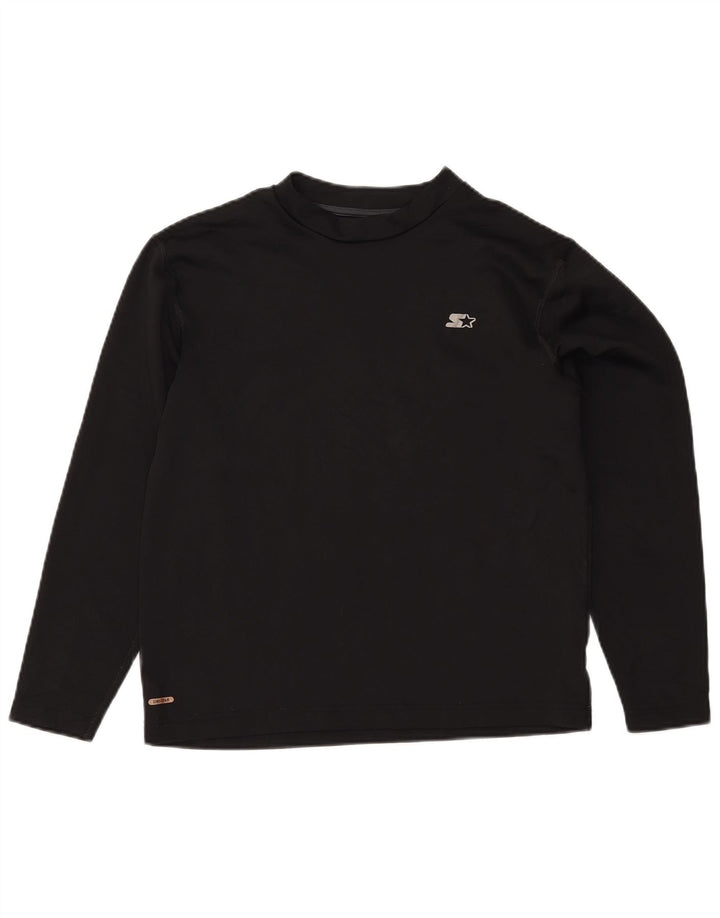 Starter Mens Top Long Sleeve UK 42/44 Large Black Polyester