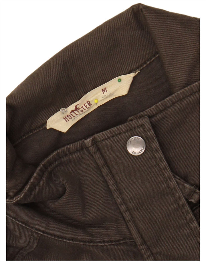 HOLLISTER Womens Utility Jacket UK 14 Medium Brown