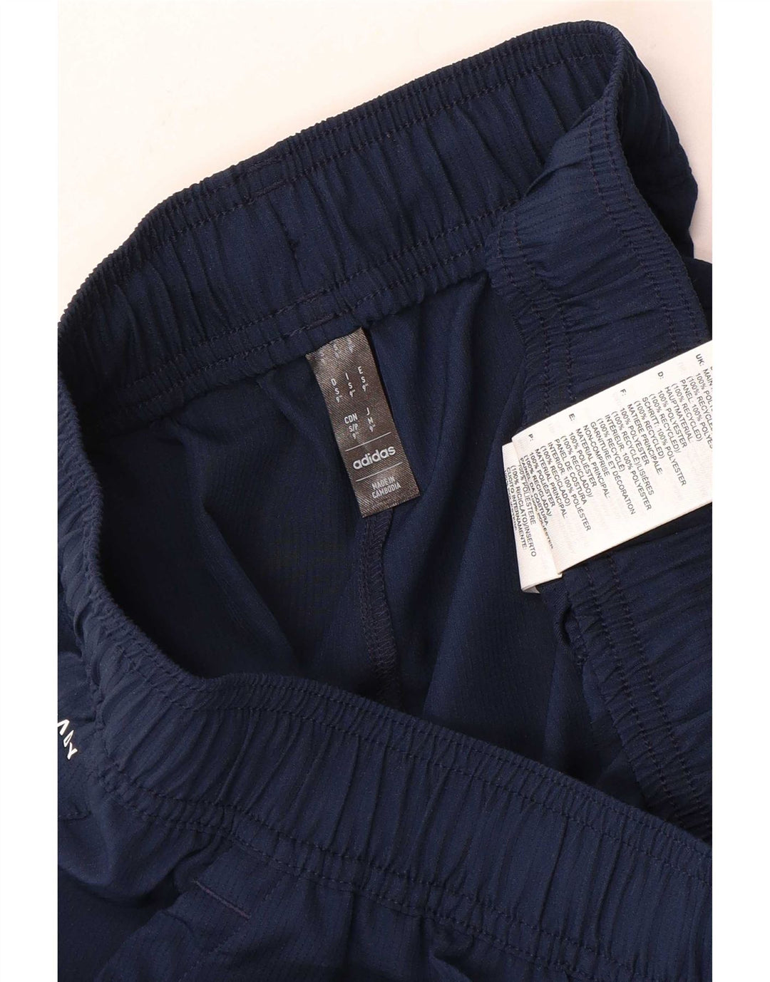 Adidas Mens Aeroready Sport Shorts Small Navy Blue Polyester