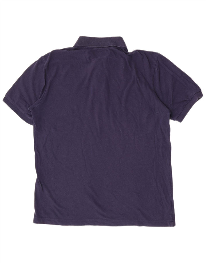 Kappa Mens Polo Shirt Large Navy Blue Cotton