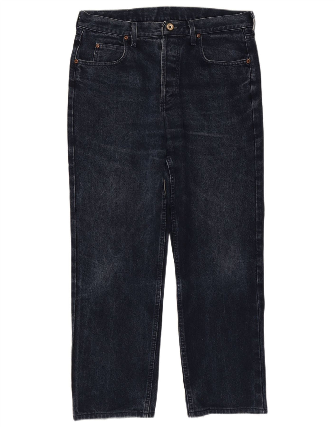 Lee Mens Chicago Straight Jeans W34 L28 Navy Blue Cotton