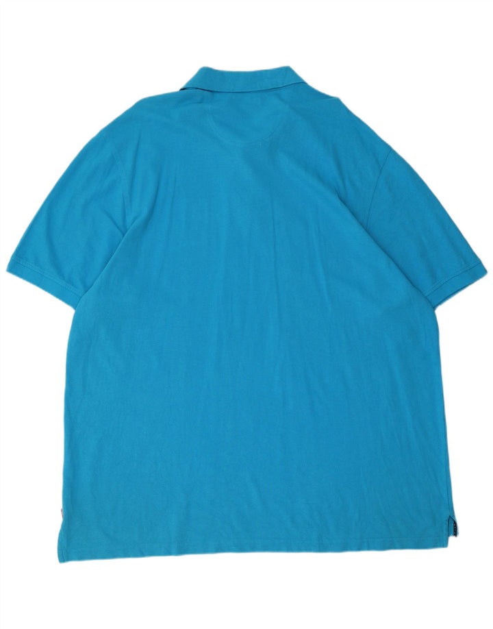 Izod Mens Tall Polo Shirt 2XL Blue Cotton