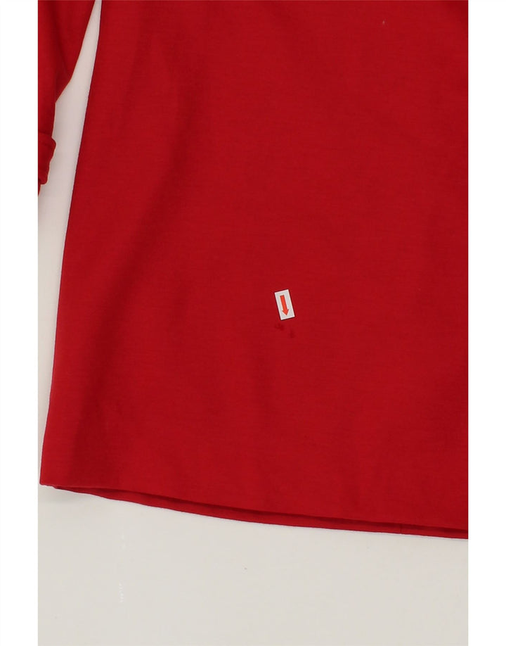 TOMMY HILFIGER Womens Pullover Overcoat US 6 Medium Red Wool Vintage Tommy Hilfiger and Second-Hand Tommy Hilfiger from Messina Hembry 