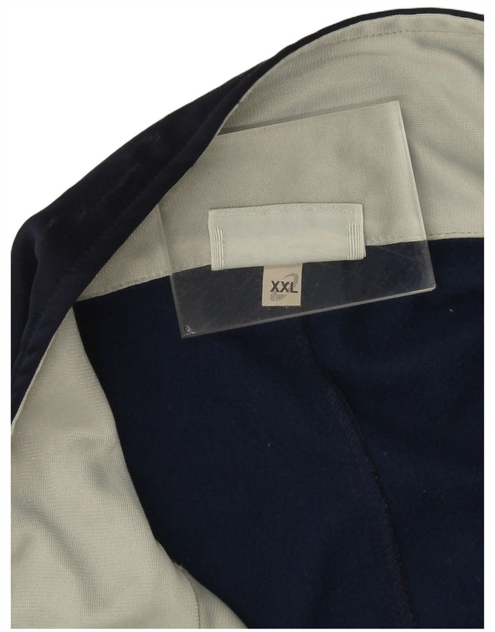 Asics Mens Tracksuit Top Jacket 2XL Grey Colourblock Polyester