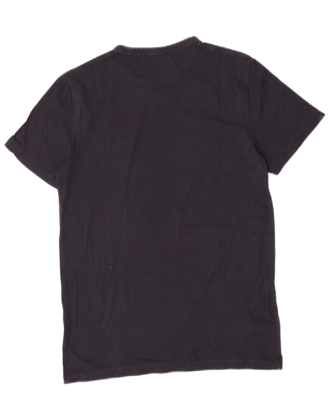 Fred Perry Mens Graphic T-Shirt Top Small Navy Blue Colourblock Cotton