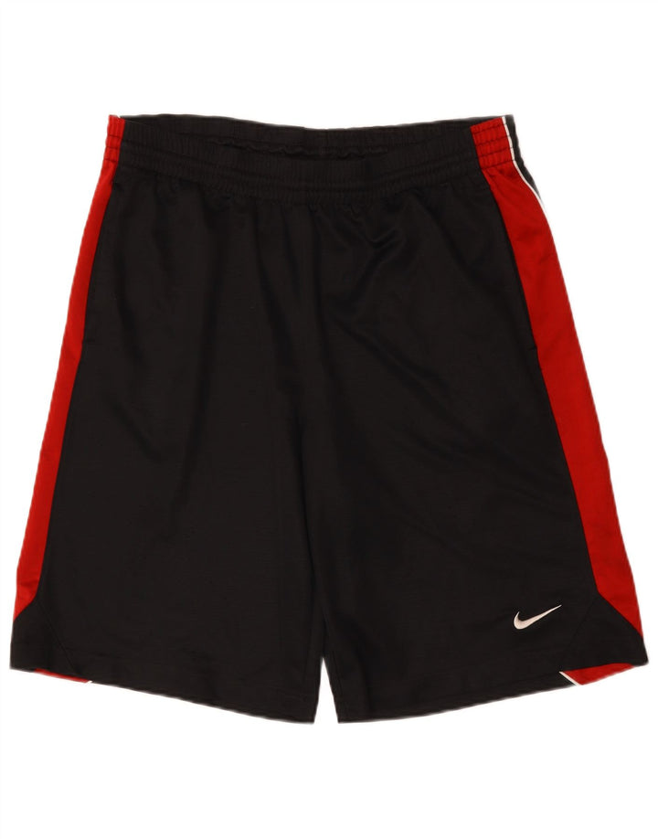 NIKE Mens Sport Shorts Large  Black Colourblock Polyester