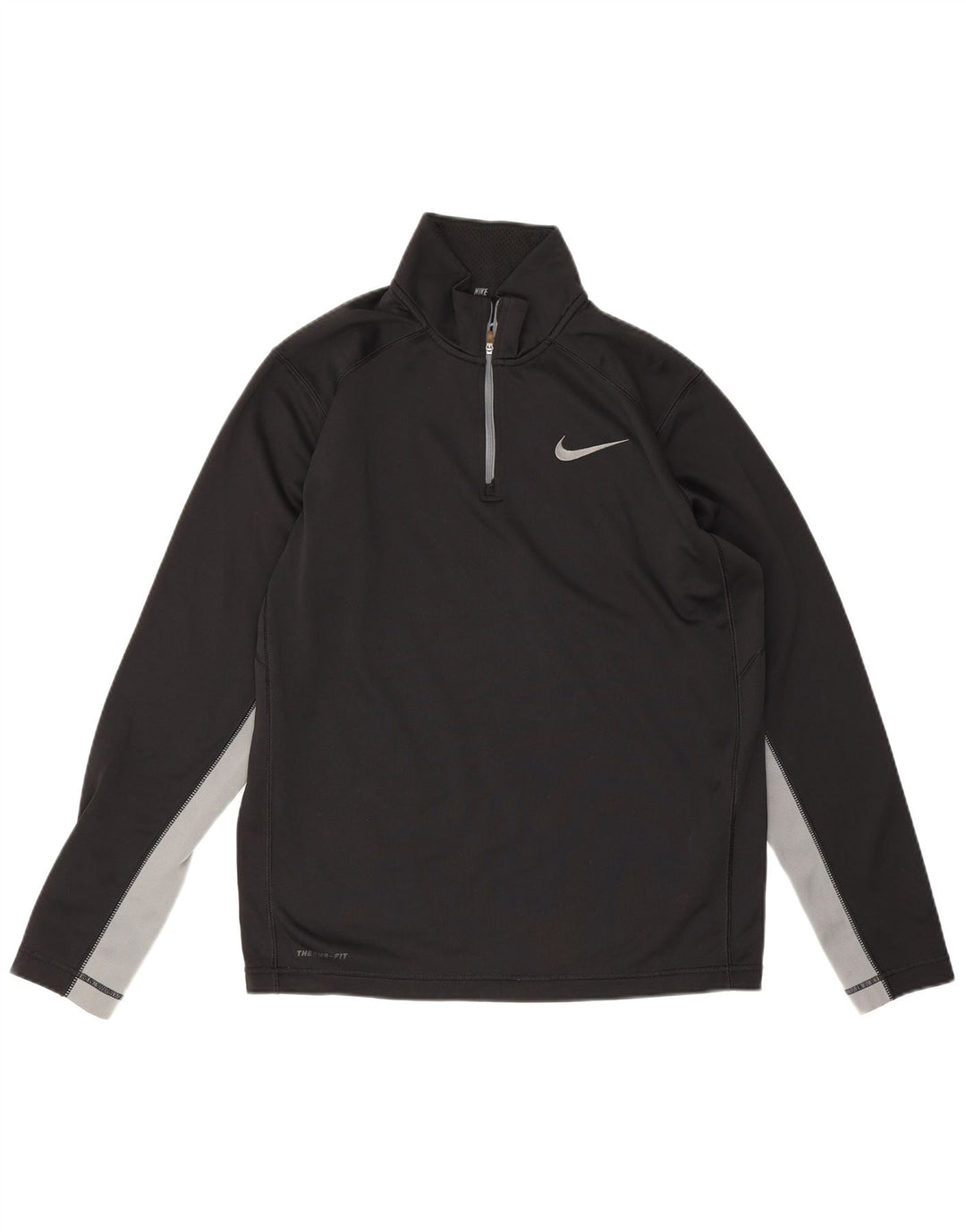 Nike Mens Therma-Fit Pullover Tracksuit Top Medium Black Colourblock