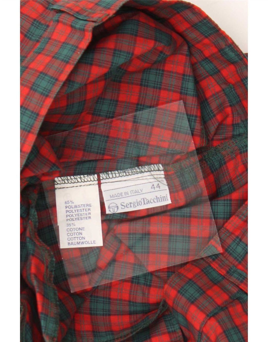 Sergio Tacchini Womens High Waist Chino Shorts IT 44 Medium W26 Red Check