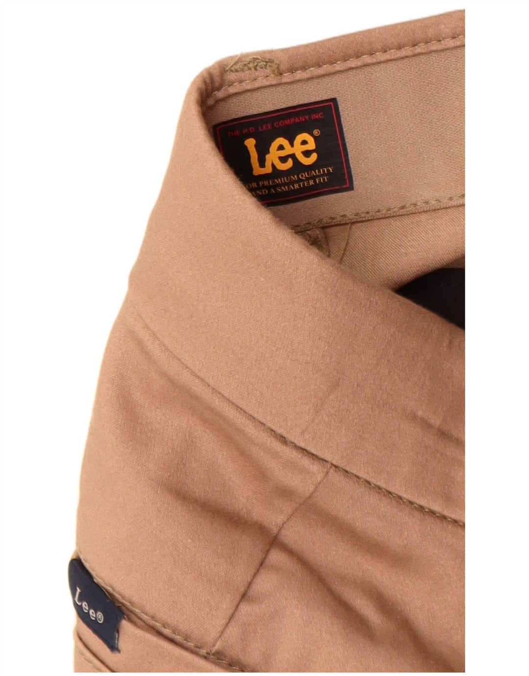 LEE Womens Straight Chino Trousers US 14 XL W34 L31 Beige Cotton