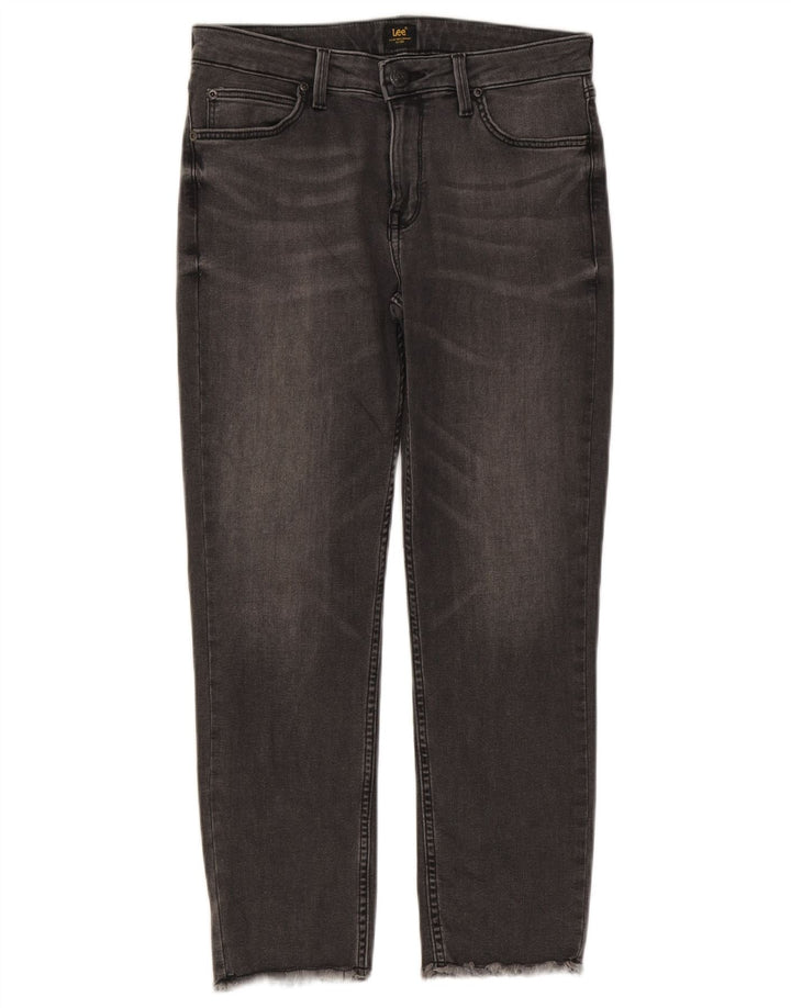 Lee Womens Elly Slim Jeans W29 L24 Grey Cotton