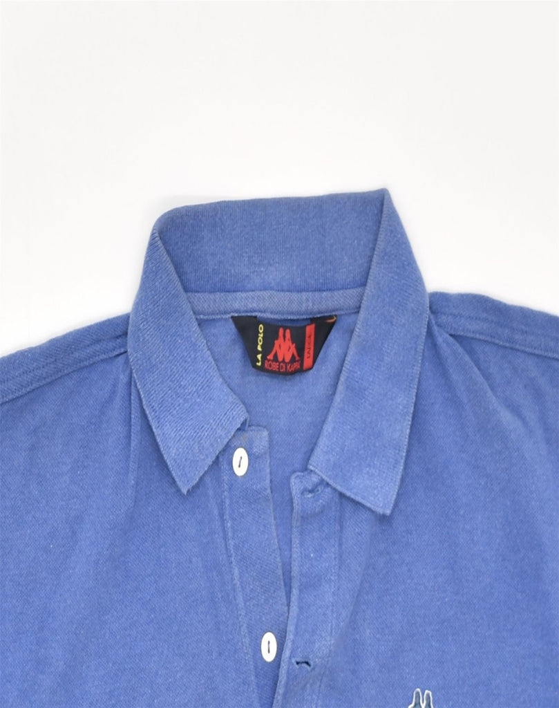 KAPPA Mens Polo Shirt Large Blue Cotton | Vintage | Thrift | Second-Hand | Used Clothing | Messina Hembry 