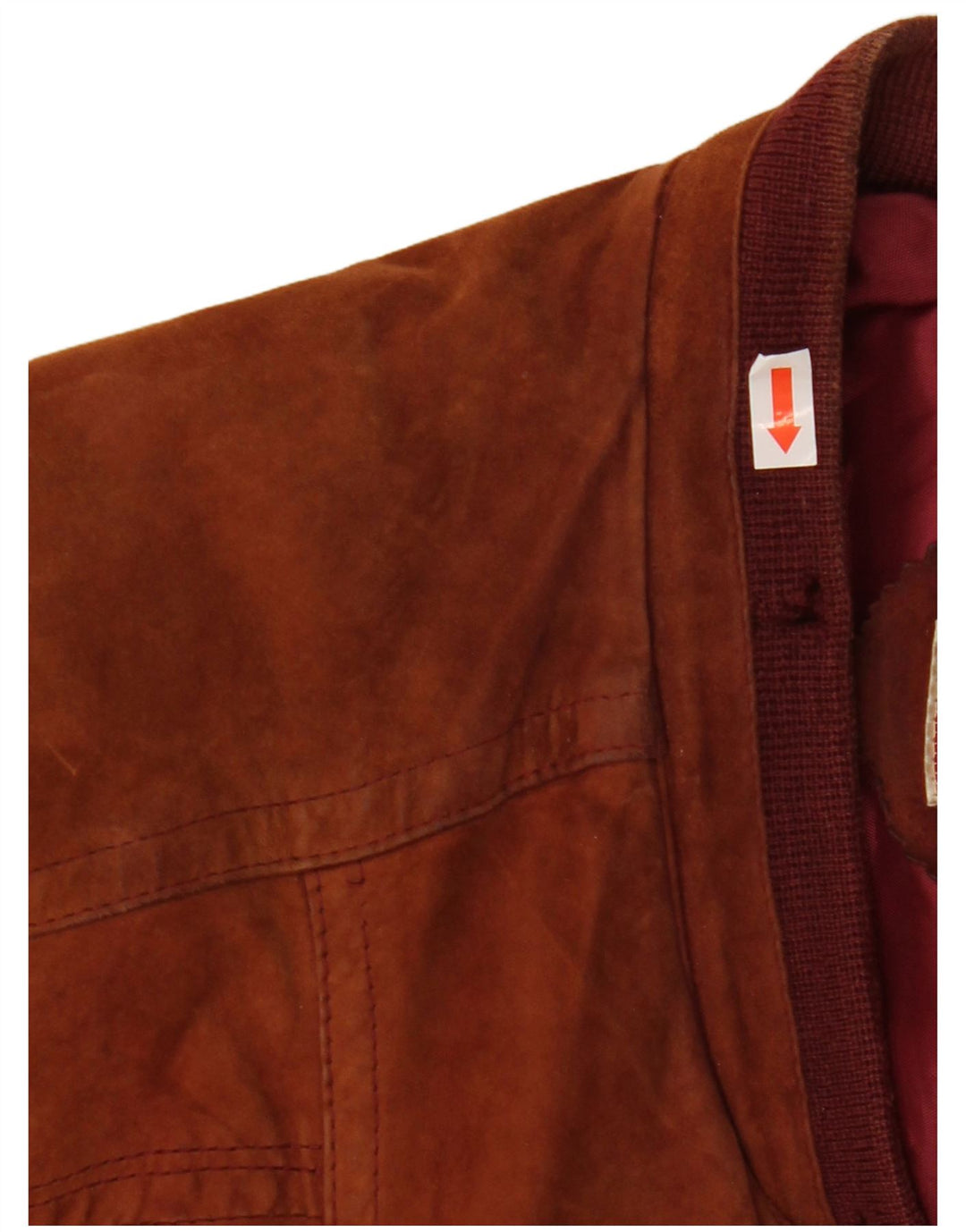 GIACCOMO LARUSSO Mens Suede Loose Fit Bomber Jacket IT 50 Large Brown