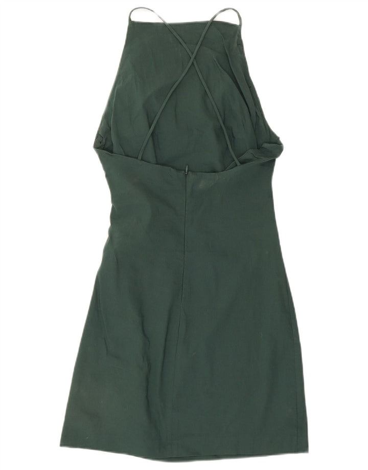 Zara Womens Bodycon Dress UK 8 Small Green