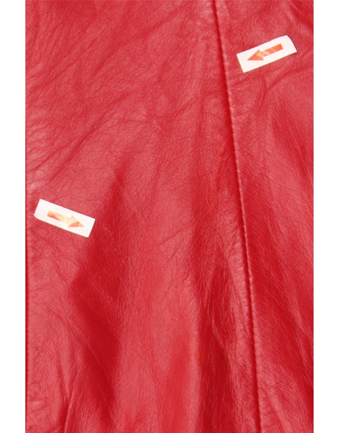 Vintage Womens Leather Jacket UK 24 4XL Red