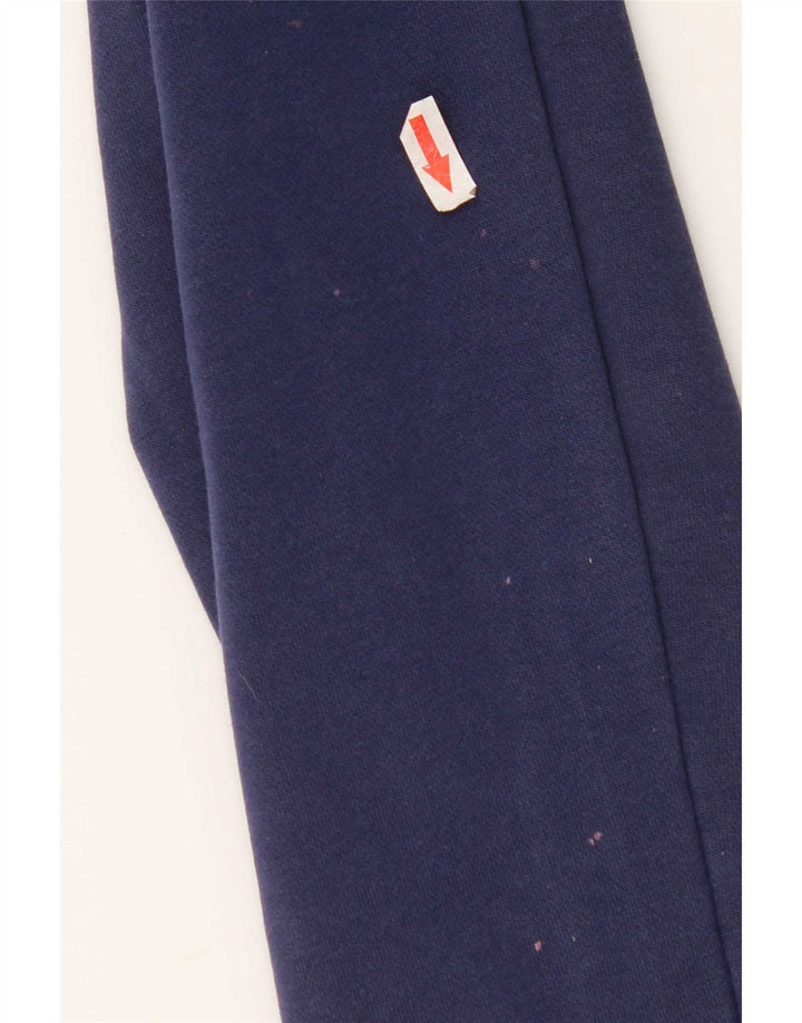 Nike Mens Graphic Tracksuit Trousers Small Navy Blue Cotton