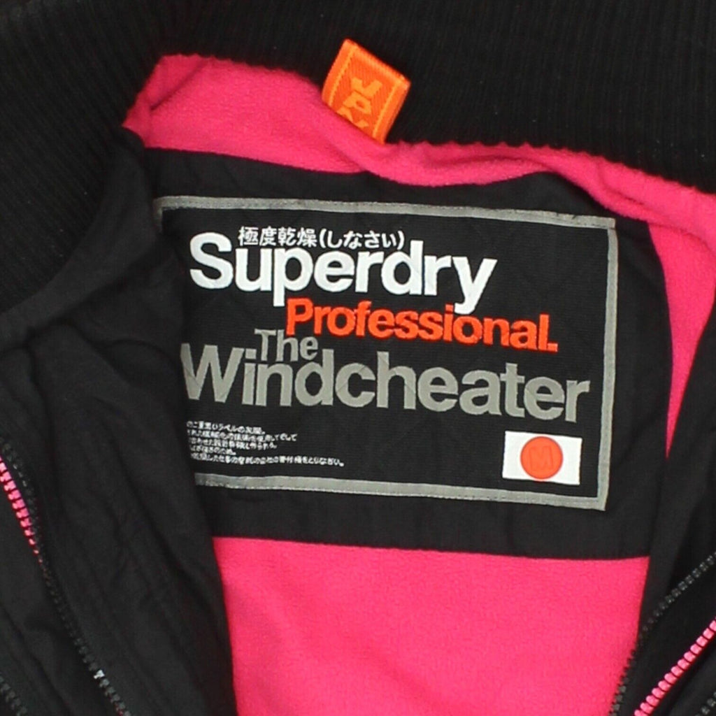 Superdry Womens Black Hooded Windcheater Nylon Rain Jacket | Vintage Designer | Vintage Messina Hembry | Thrift | Second-Hand Messina Hembry | Used Clothing | Messina Hembry 