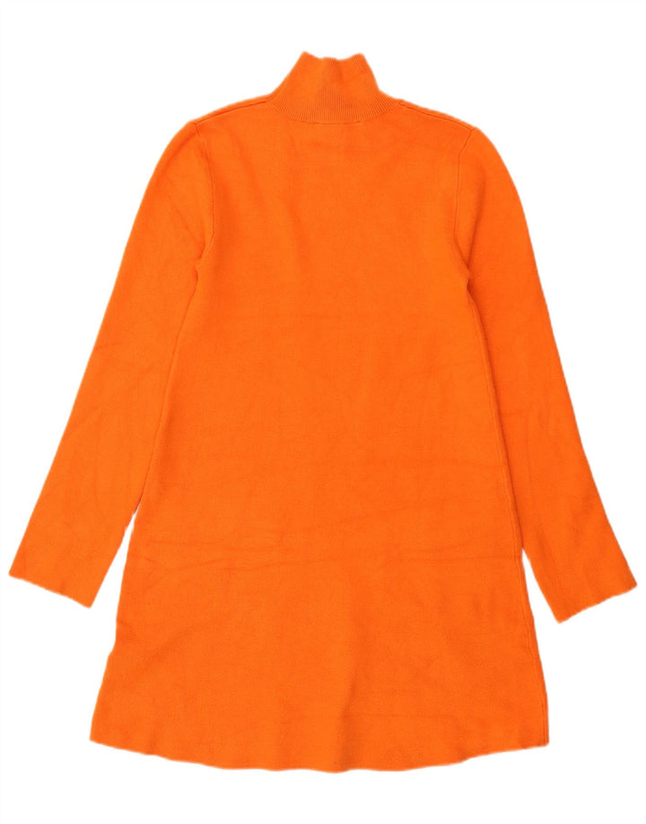Zara Womens Jumper Dress UK 8 Small Orange