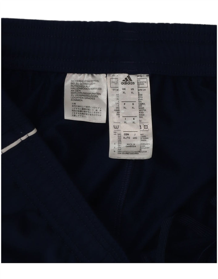 Adidas Mens Tracksuit Trousers Joggers XL Navy Blue Polyester