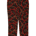 ZARA Womens Abstract Pattern Tapered Cropped Trousers XL W34 L26 Brown