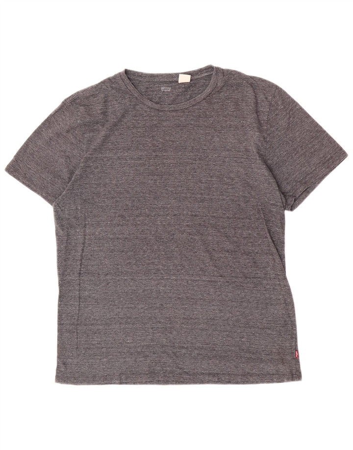 Levi's Womens T-Shirt Top UK 16 Large Grey Flecked