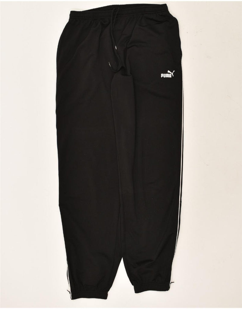 PUMA Mens Tracksuit Trousers Joggers Large Black | Vintage Puma | Thrift | Second-Hand Puma | Used Clothing | Messina Hembry 