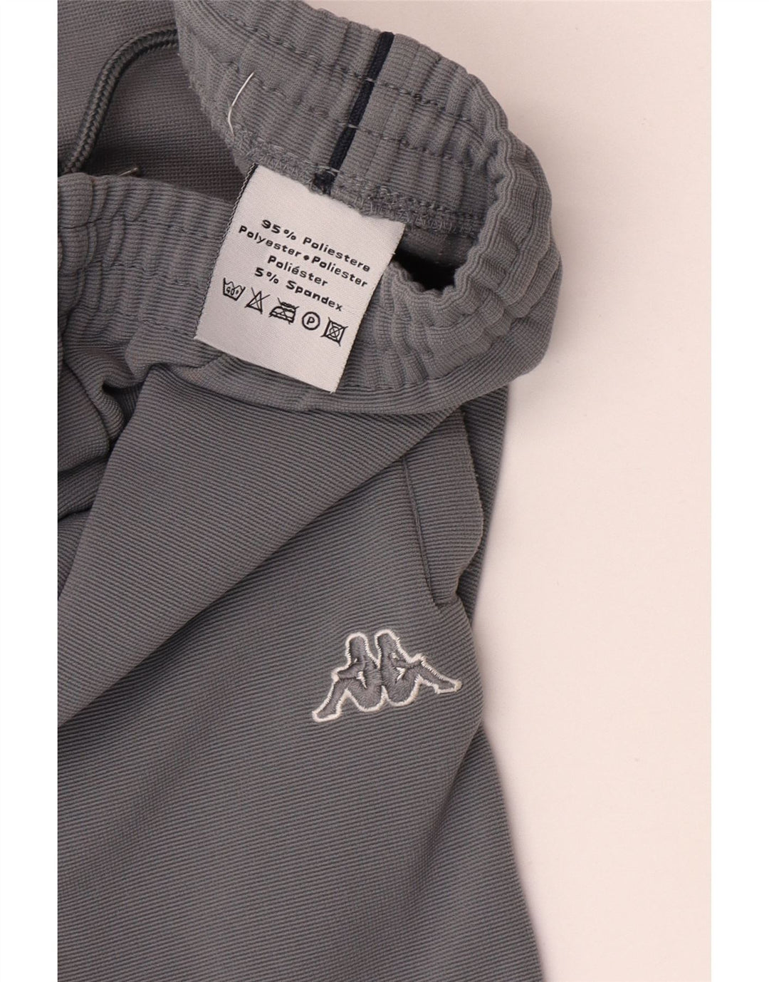 Kappa Mens Tracksuit Trousers Medium Grey Polyester