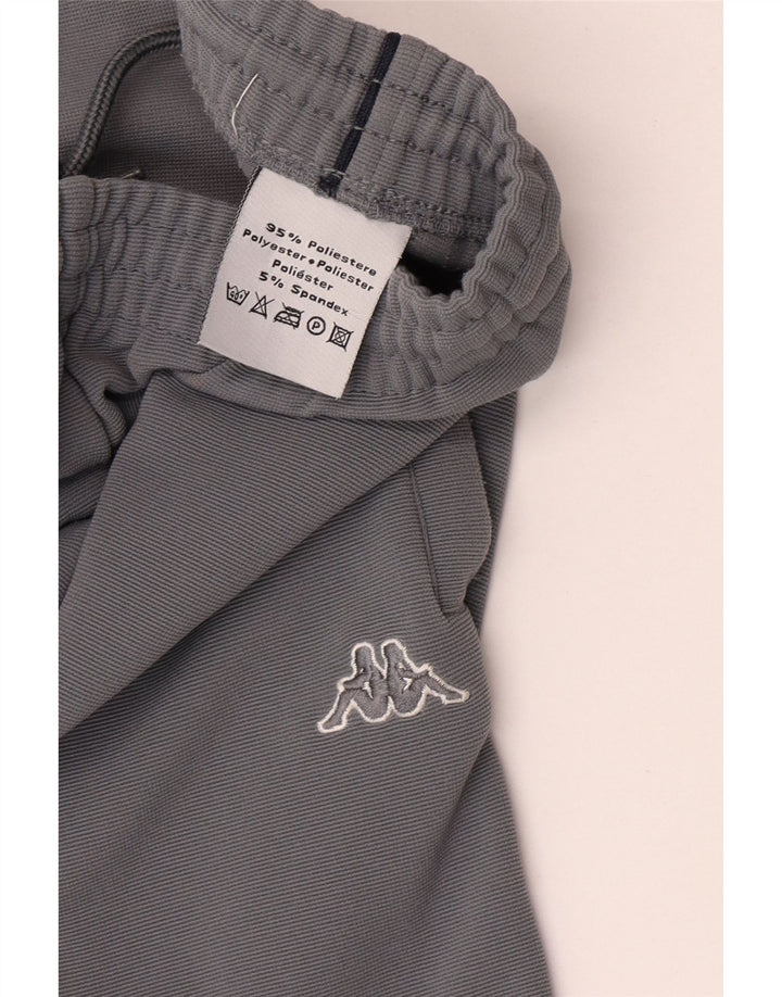 Kappa Mens Tracksuit Trousers Medium Grey Polyester