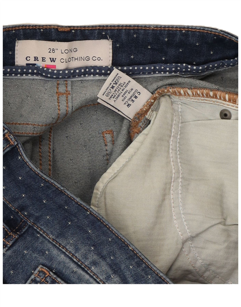 CREW CLOTHING Womens Skinny Jeans W28 L34 Navy Blue Spotted Cotton Vintage Crew Clothing and Second-Hand Crew Clothing from Messina Hembry 
