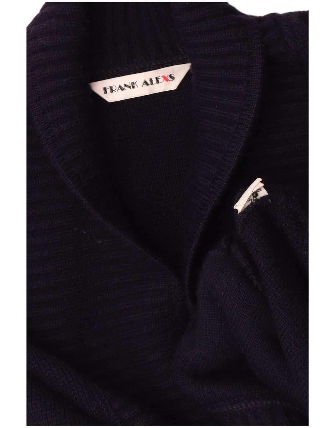 Frank Alexs Womens Cardigan Sweater IT 52 2XL Navy Blue Wool