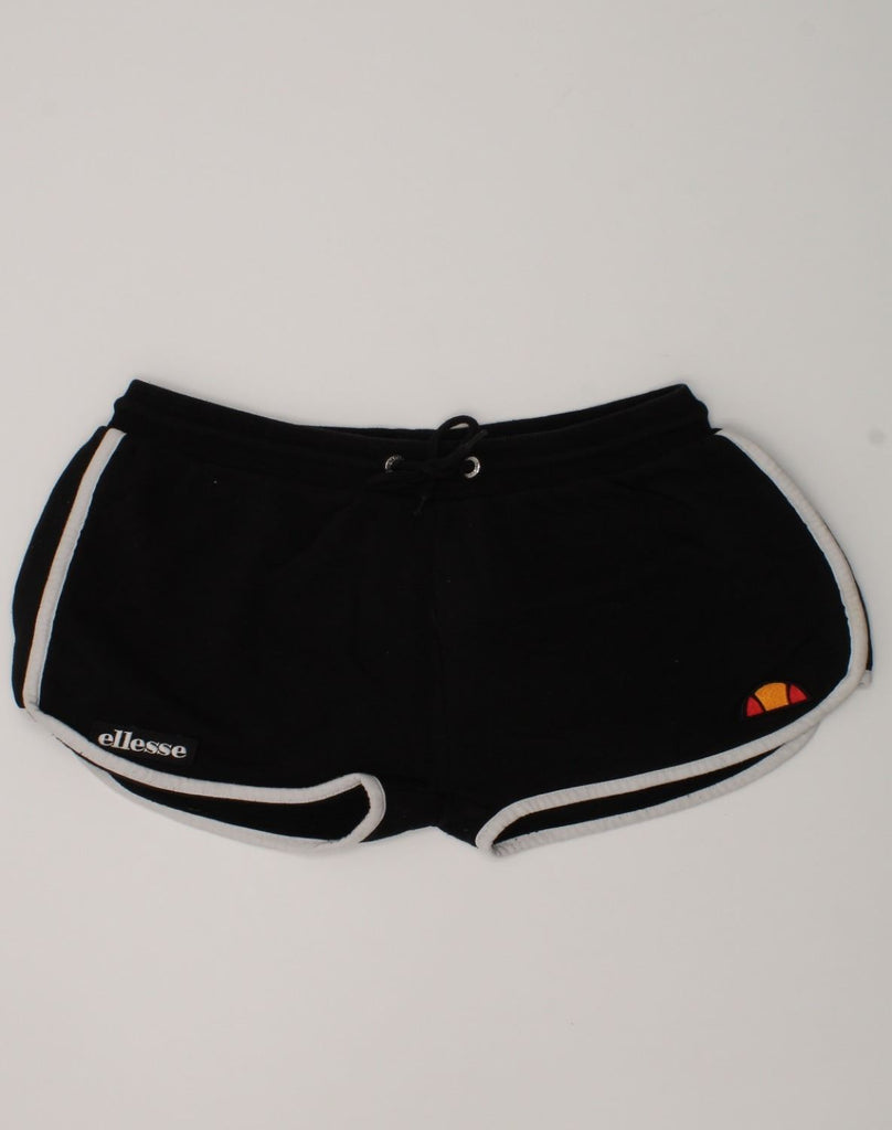 ELLESSE Girls Sport Shorts 13-14 Years Black Cotton | Vintage Ellesse | Thrift | Second-Hand Ellesse | Used Clothing | Messina Hembry 