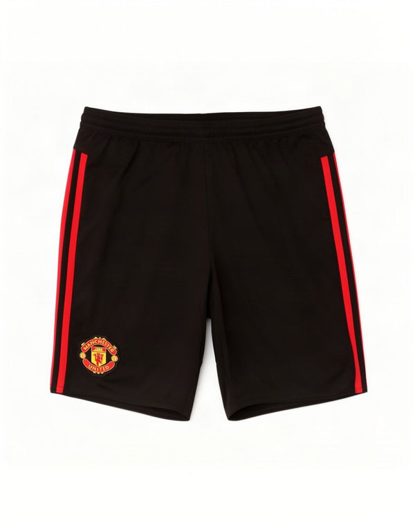 Adidas Mens Manchester United Sport Shorts Medium Black Polyester