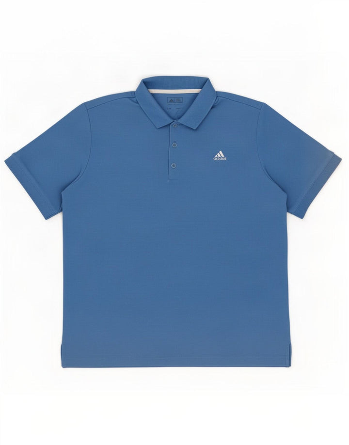Adidas Mens Polo Shirt Large Blue