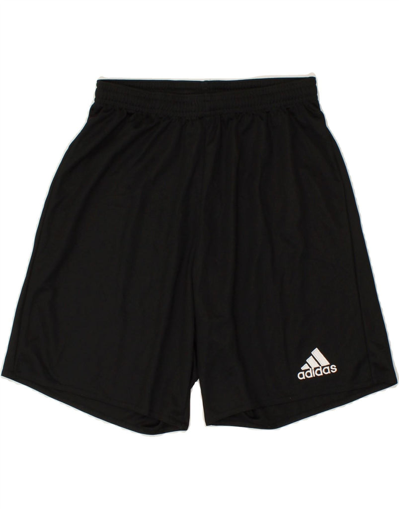 ADIDAS Mens Climalite Graphic Sport Shorts Small Black Polyester | Vintage Adidas | Thrift | Second-Hand Adidas | Used Clothing | Messina Hembry 