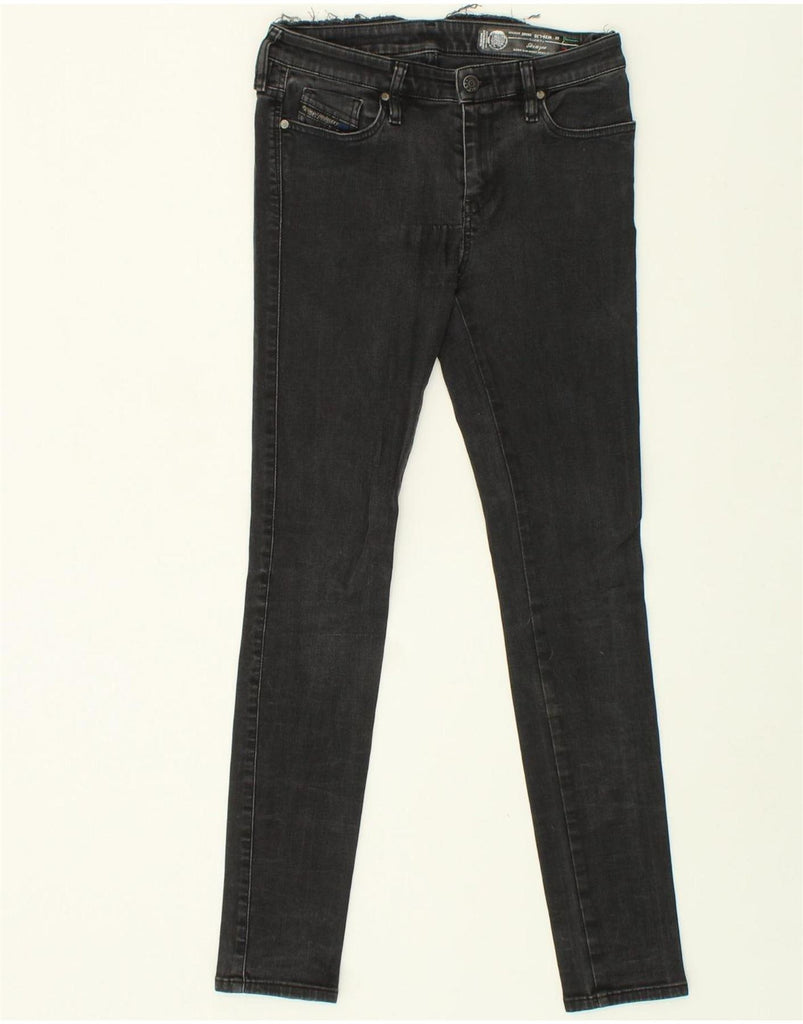 DIESEL Womens Skinzee Regular Super Slim Skinny Jeans W29 L30  Black Vintage Diesel and Second-Hand Diesel from Messina Hembry 