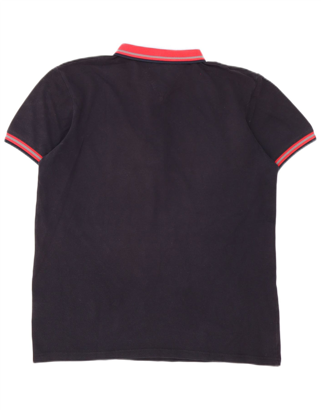 Jeckerson Mens Polo Shirt Medium Navy Blue Colourblock Cotton