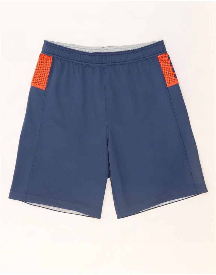 Adidas Mens Sport Shorts Medium Navy Blue Colourblock Polyester