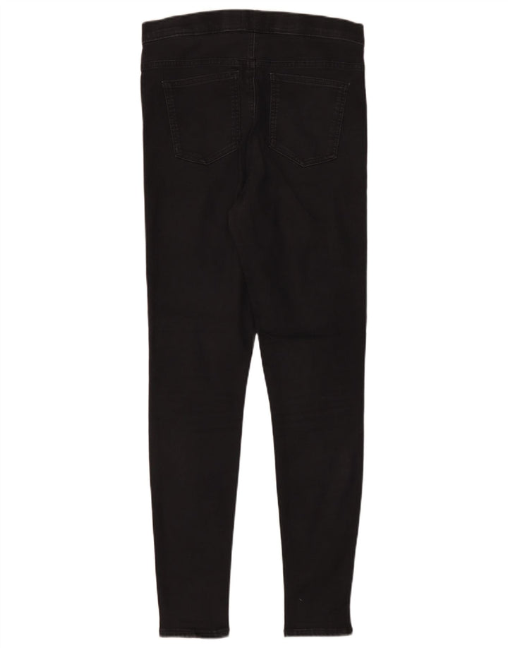 Marks & Spencer Womens Jegging Jeans UK 12 Medium W30 L30 Black Cotton