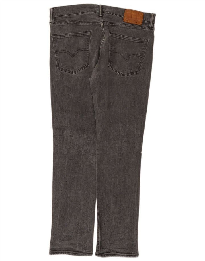 Levi's Mens Slim Jeans W34 L30 Grey Cotton