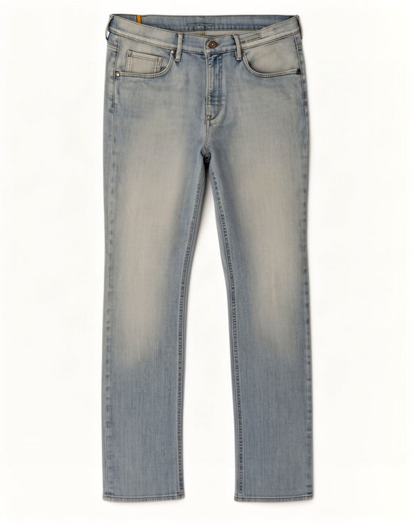 Meltin' Pot Mens Straight Jeans W34 L32 Blue Cotton