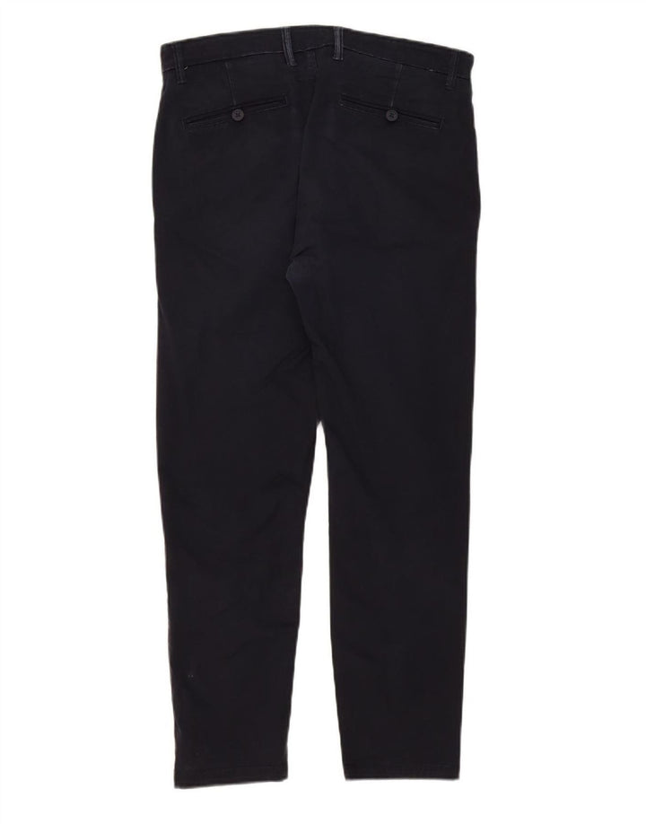 ZARA Mens Slim Chino Trousers EU 40 Medium W31 L27 Navy Blue