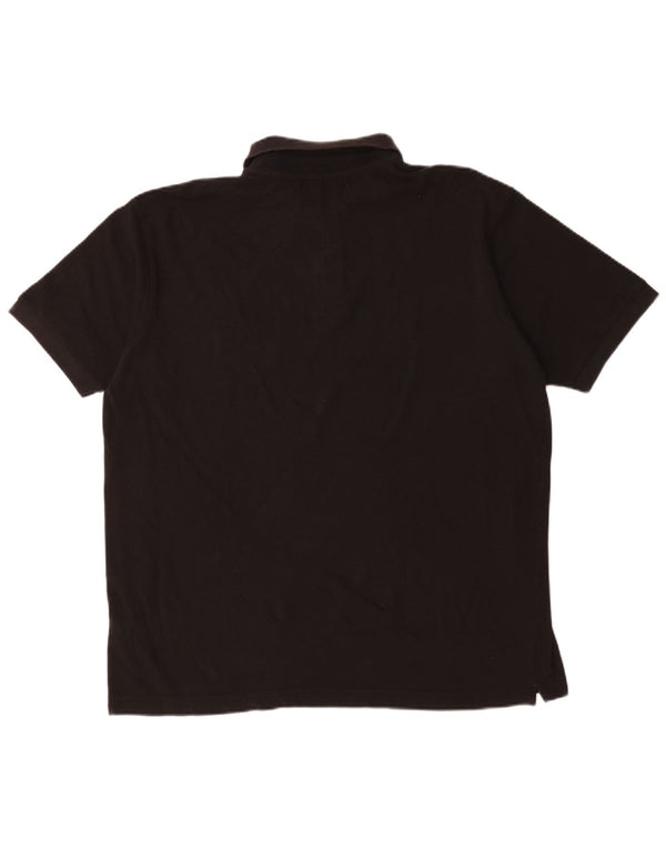 Kappa Mens Polo Shirt XL Black Cotton