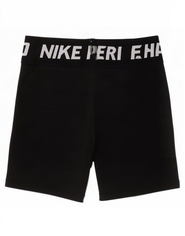 Nike Girls Dri Fit Graphic Sport Shorts 11-12 Years Black