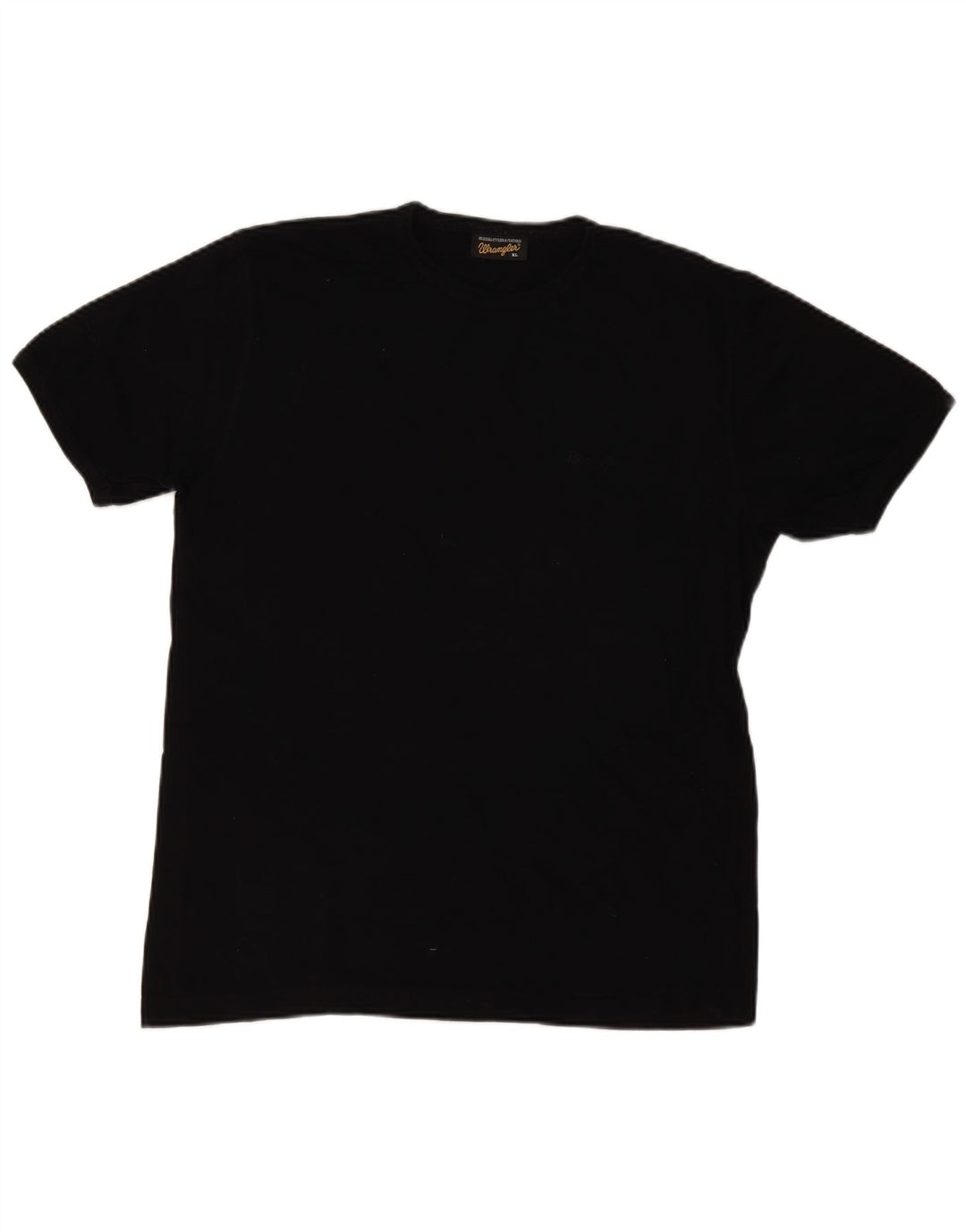 WRANGLER Mens T-Shirt Top XL Black Cotton