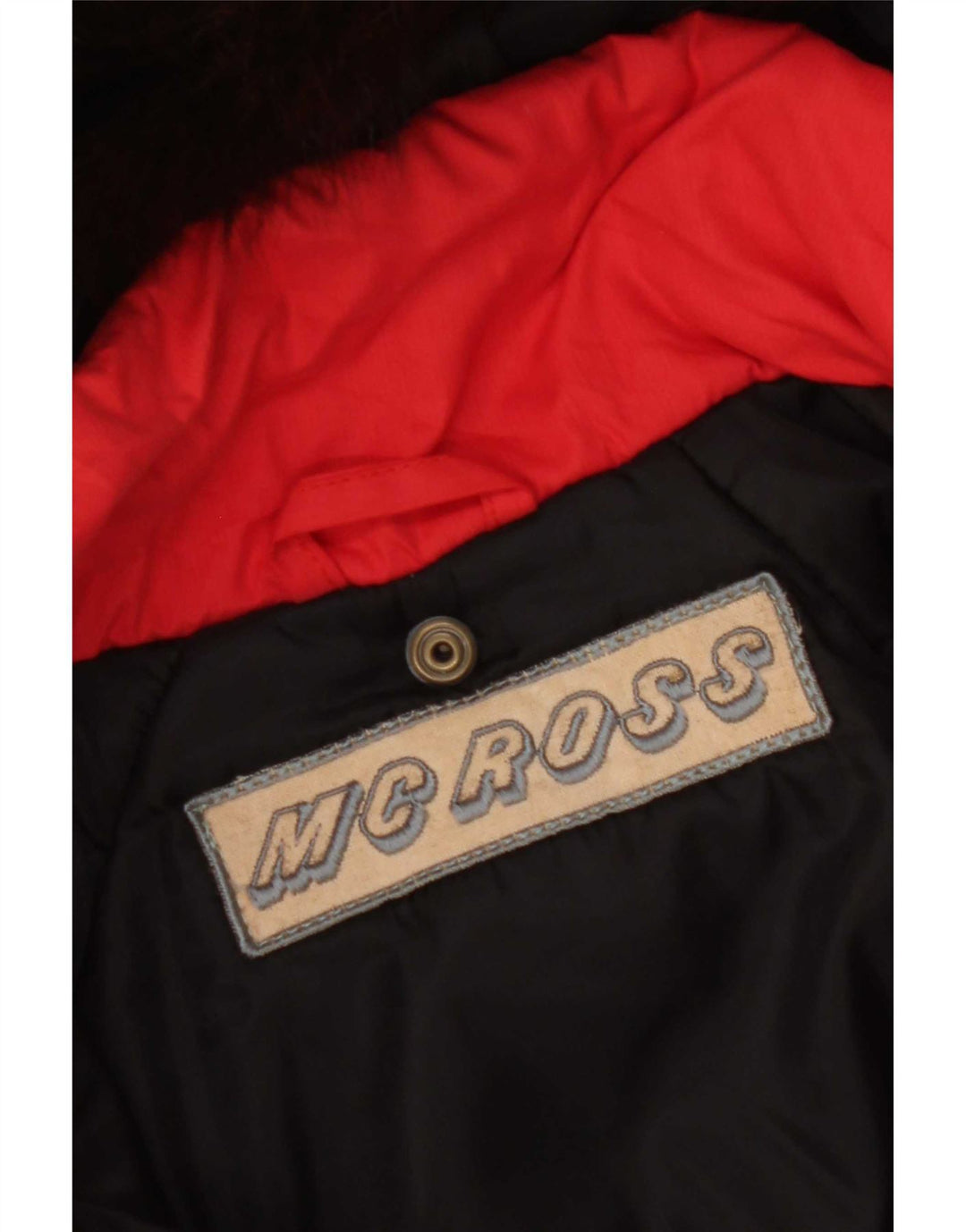 MC Ross Womens Hooded Oversized Windbreaker Jacket IT 40 Small Red