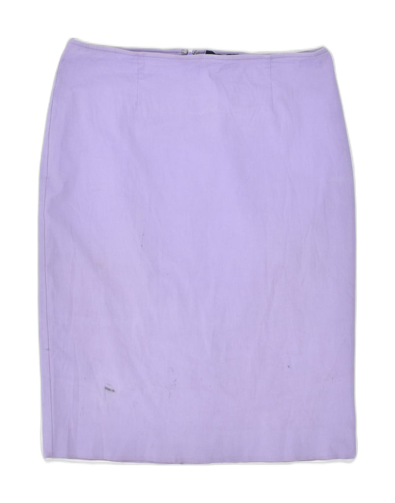 LUISA SPAGNOLI Womens High Waist Pencil Skirt IT 46 Large W24 Purple | Vintage | Thrift | Second-Hand | Used Clothing | Messina Hembry 