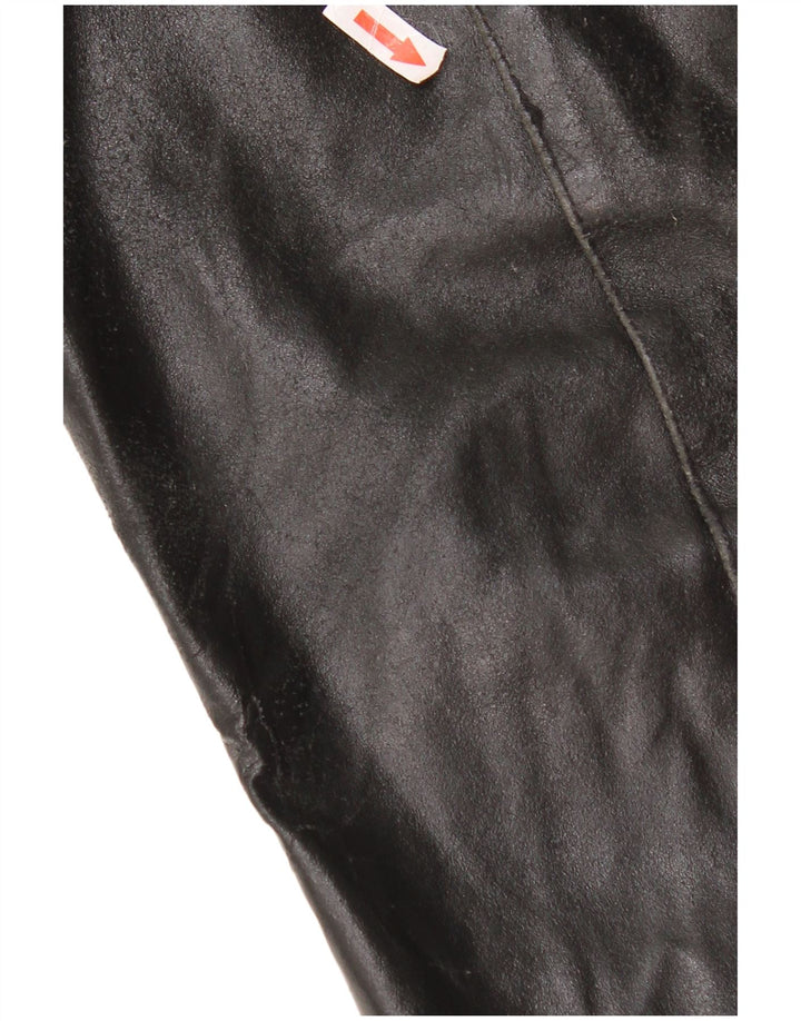Vintage Mens Leather Jacket UK 38 Medium Black Leather