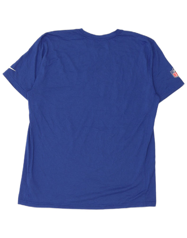 Nike Mens New York Giants Graphic T-Shirt Top Large Blue Polyester