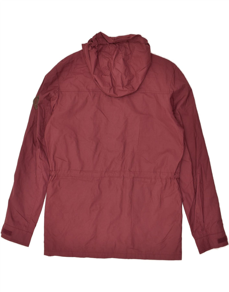 JACK & JONES Mens Hooded Rain Jacket UK 36 Small Burgundy Nylon | Vintage Jack & Jones | Thrift | Second-Hand Jack & Jones | Used Clothing | Messina Hembry 